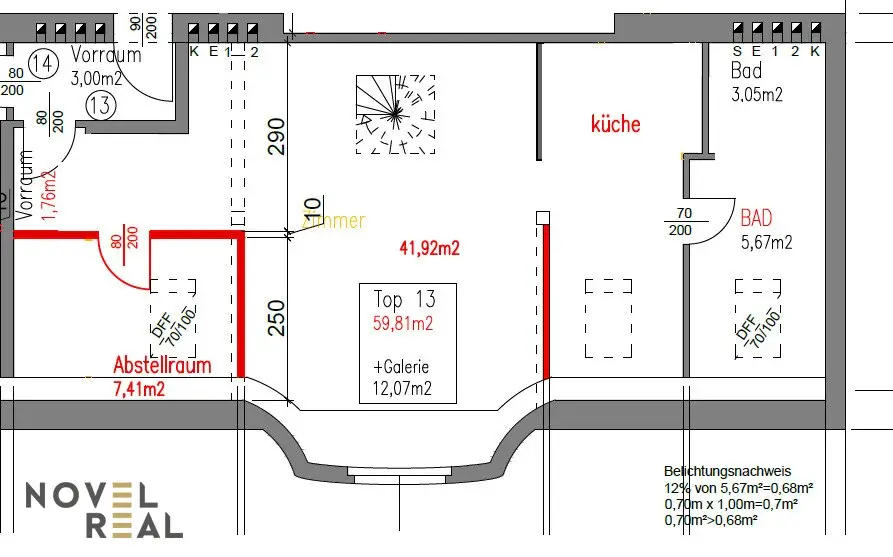 Attic apartment with gallery in a sought after location