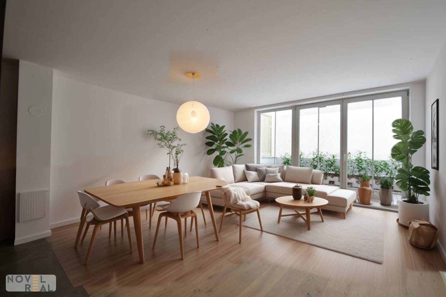 First occupancy apartment terrace and garages