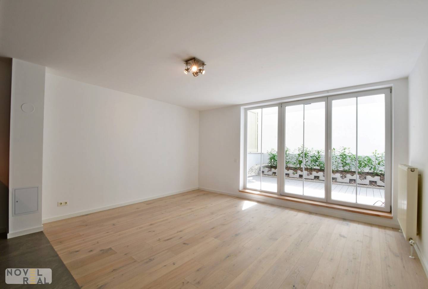 First occupancy apartment terrace and garages