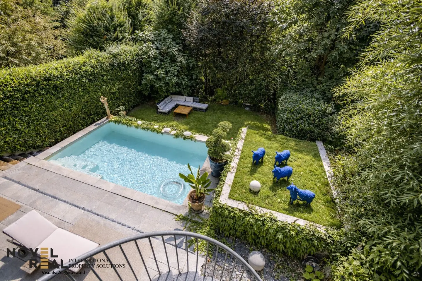 Exklusive Stadtoase mit Eigengarten und Pool Nähe American International School!
