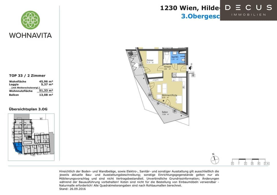 Apartment Balcony New Build Liesing