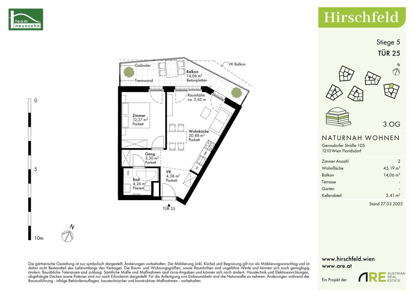 Dreamlike distant view into the greenery to fall in love with, commission-free first occupancy new building in "Hirschfeld", excellent fittings and floor plan
