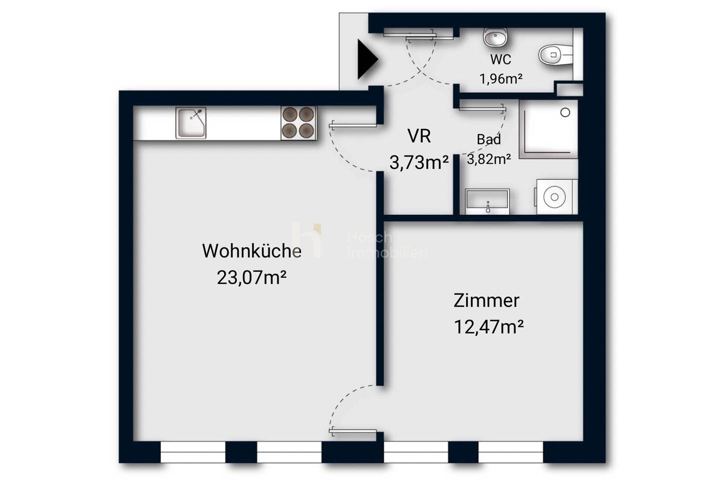 New build apartment in Stammersdorf with lift
