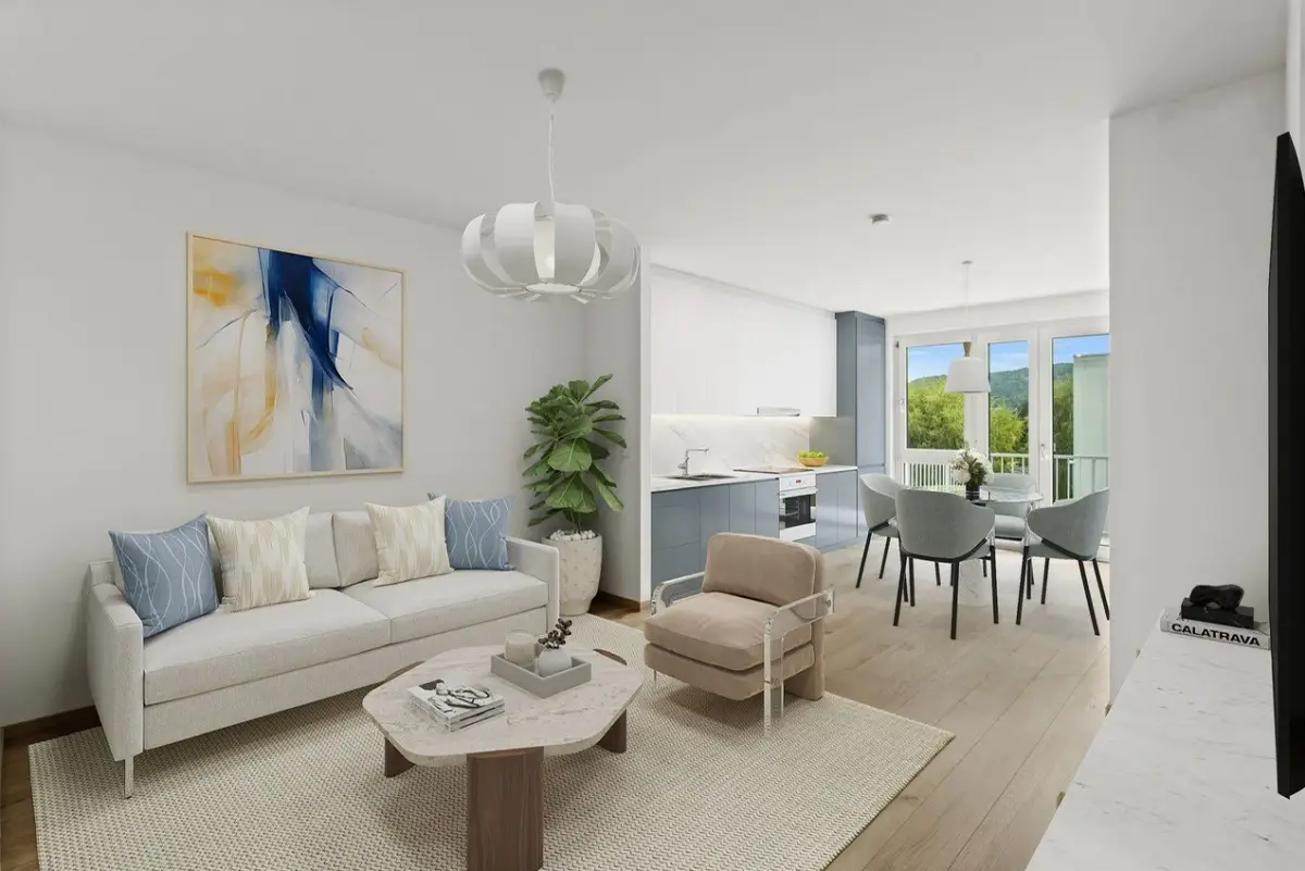 Dachgeschosswohnung Neubau mit Balkon 4 Zimmer