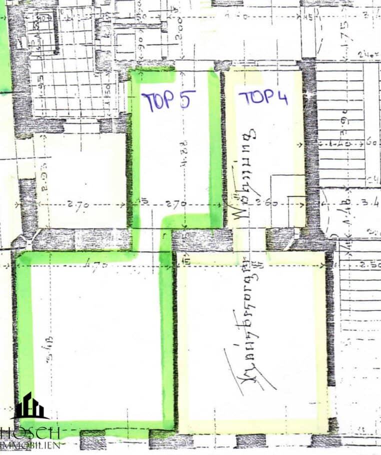 Geschäftslokal in Wien 2., Donaukanalnähe – 76,95 m², befristet vermietet