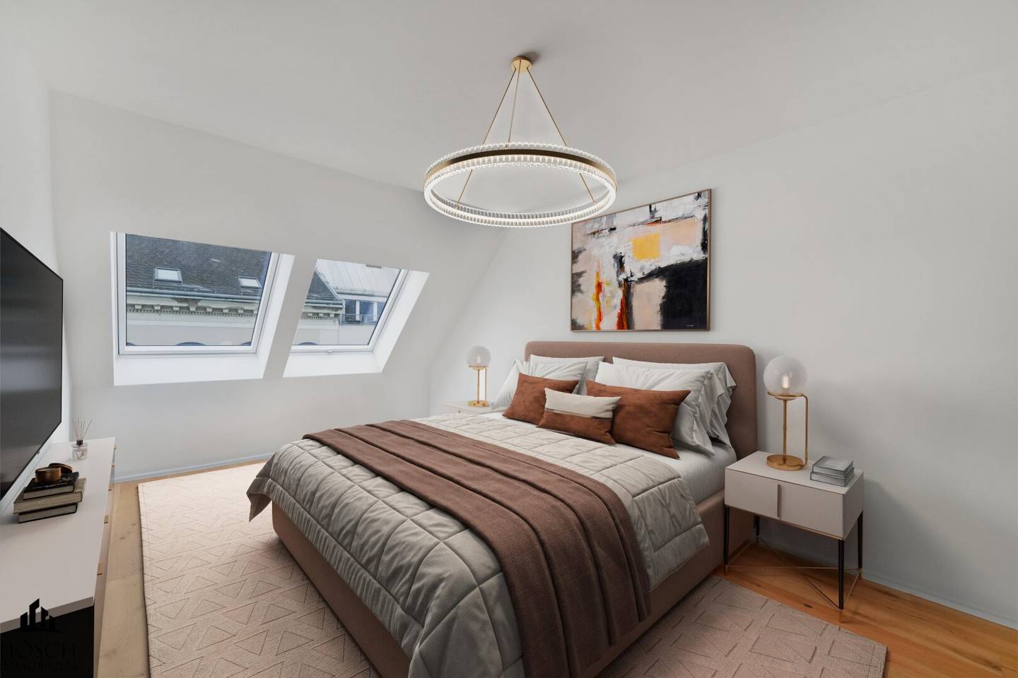 Attic apartment newly built with terrace