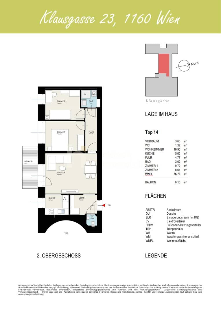 Erstbezug Wohnung mit Fußbodenheizung und Balkon