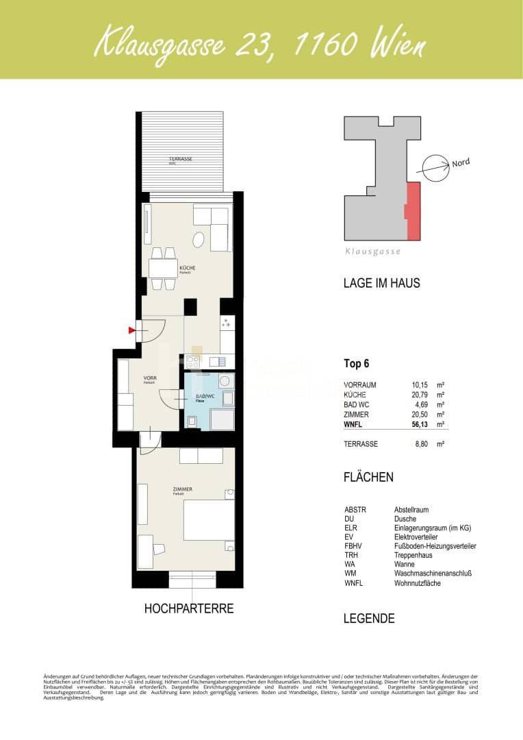 Etagenwohnung mit Terrasse und Luftwärmepumpe