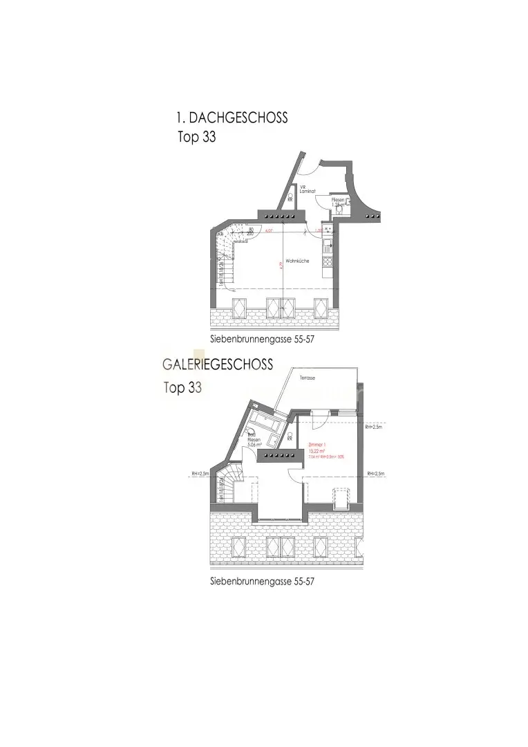 Dachgeschosswohnung in Margareten mit Terrasse