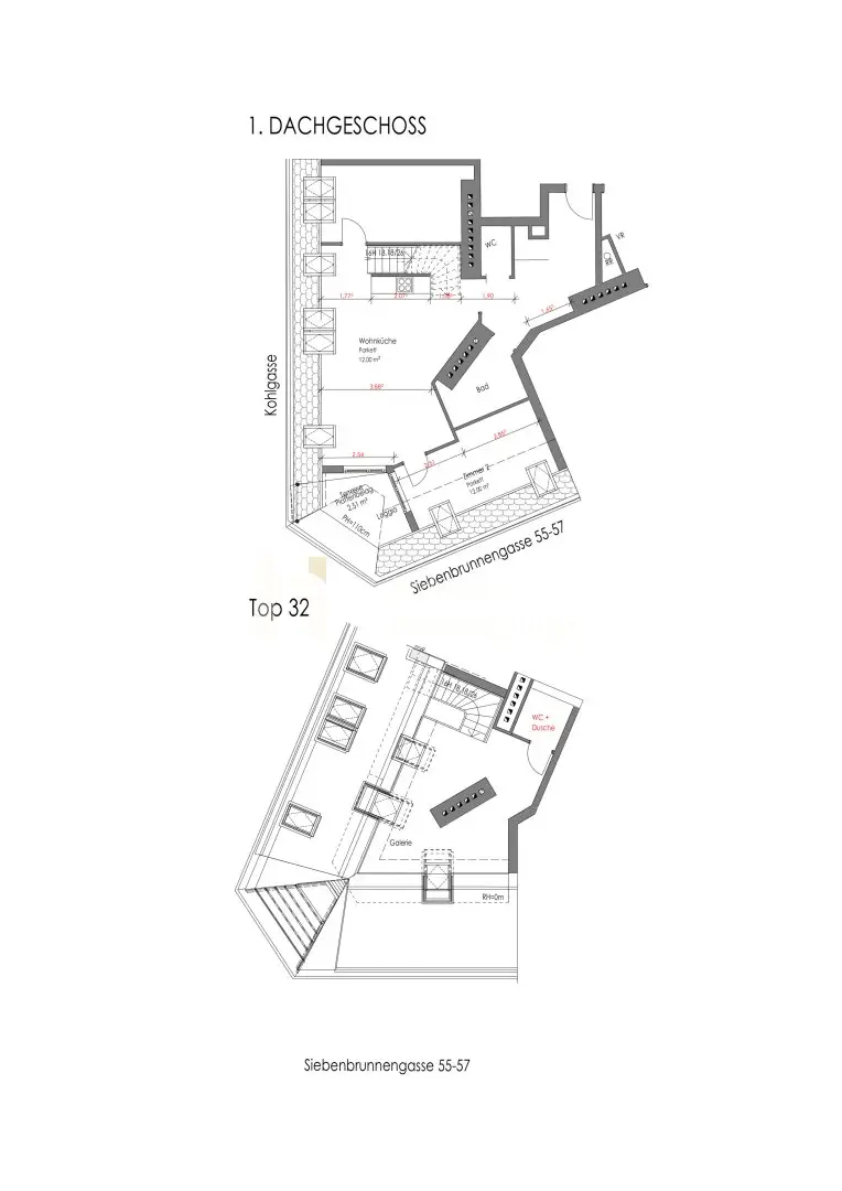 Attic apartment Margareten new build with terrace