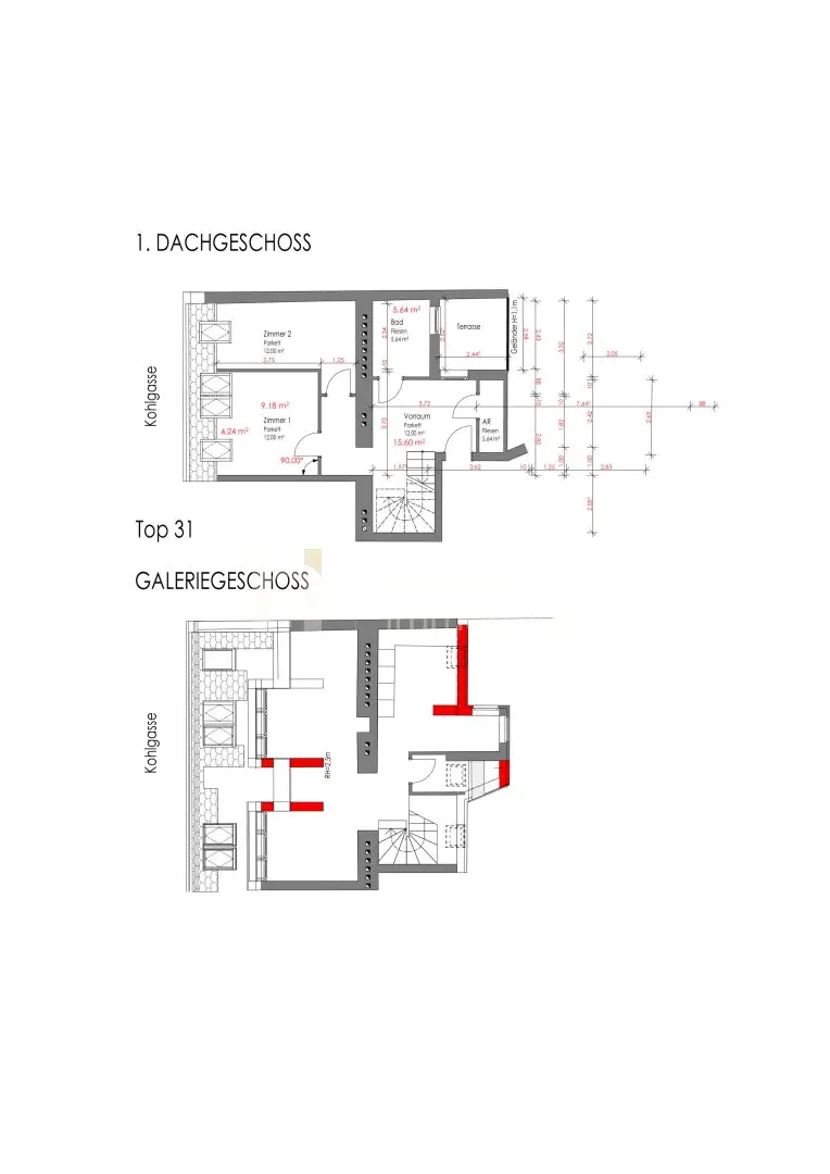 Dachgeschosswohnung Margareten Terrasse