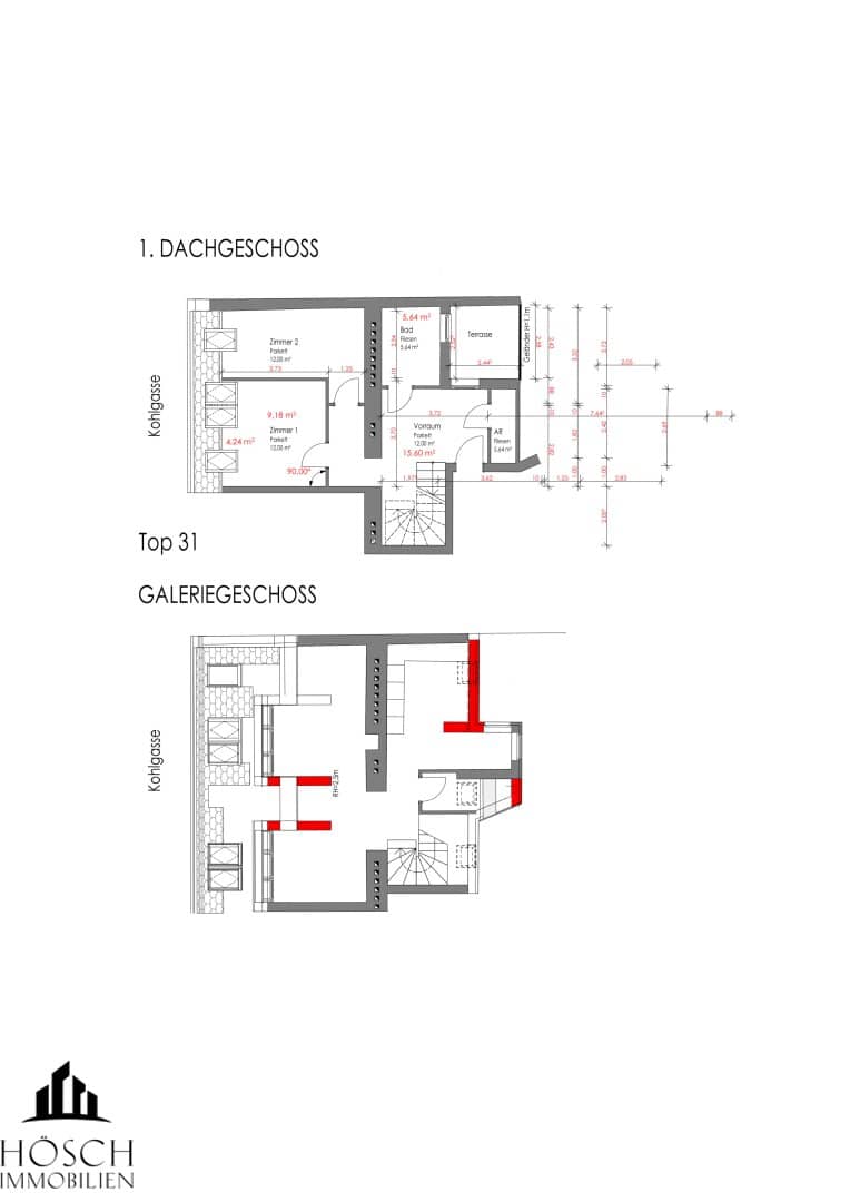 Attic apartment in Margareten with terrace