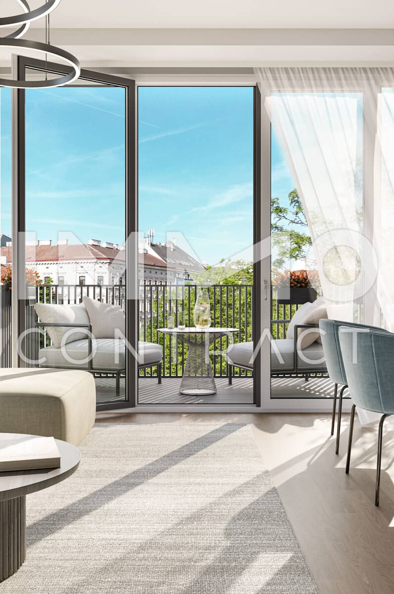 Wohnung am Park mit Balkon und Loggia