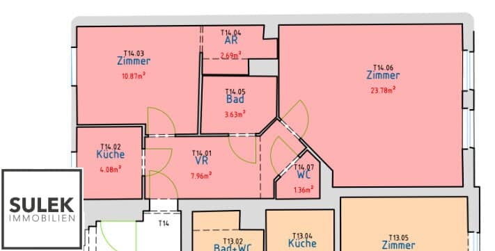 Wohnung nahe U4 U6 sanierungsbedürftig