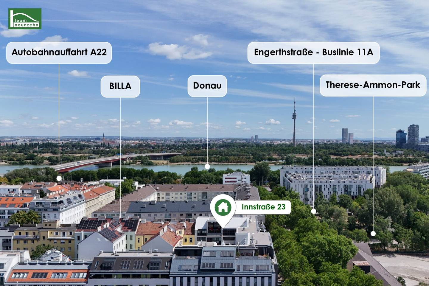 Well-maintained rental apartments near the Danube, Augarten and Prater