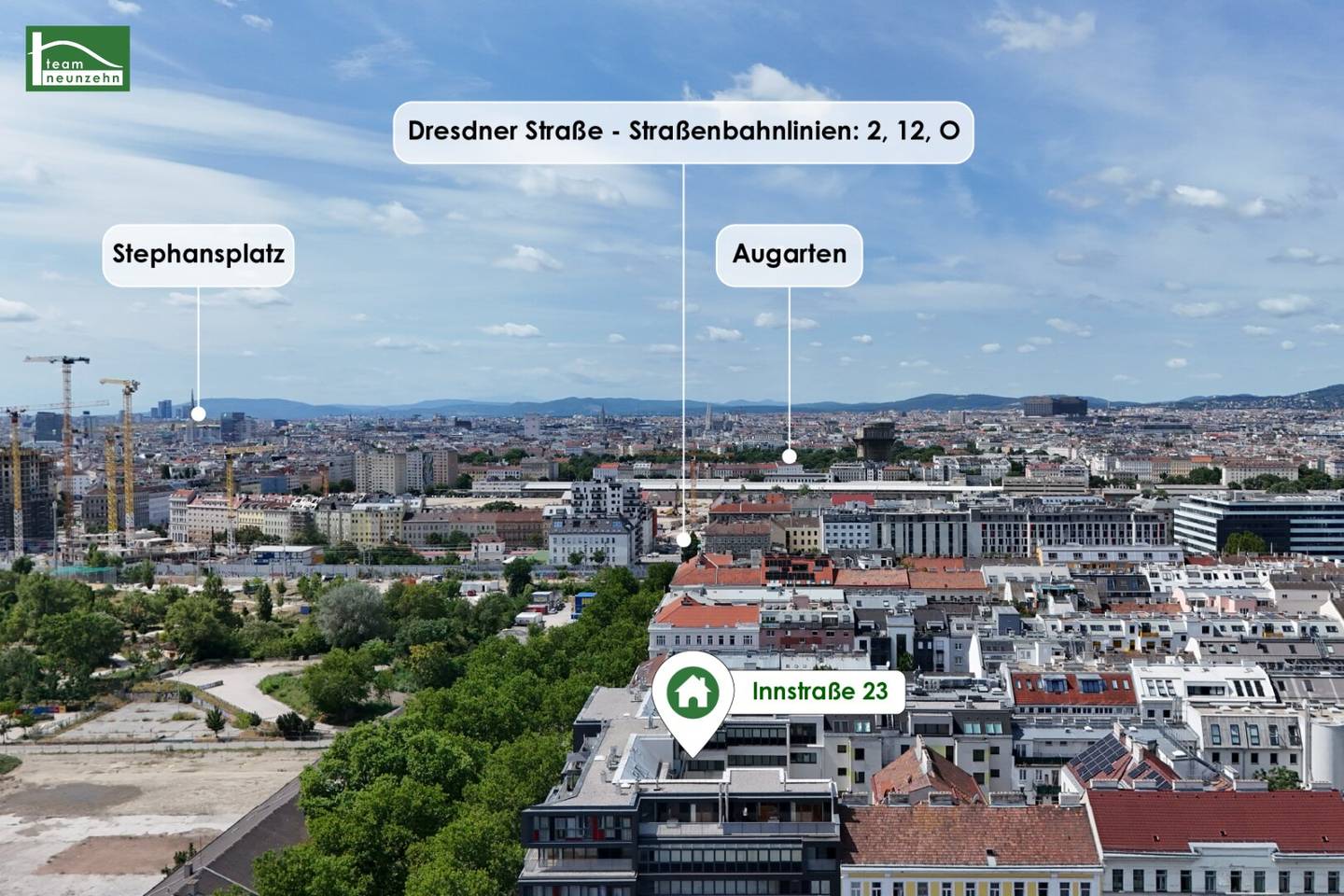 Well-maintained rental apartments near the Danube, Augarten and Prater