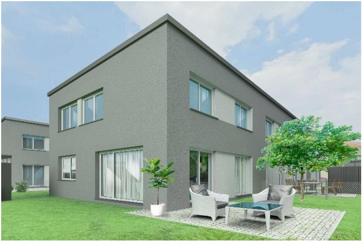 Row house project in Theresienfeld, rent with option to buy, high quality new builds with garden in a quiet location
