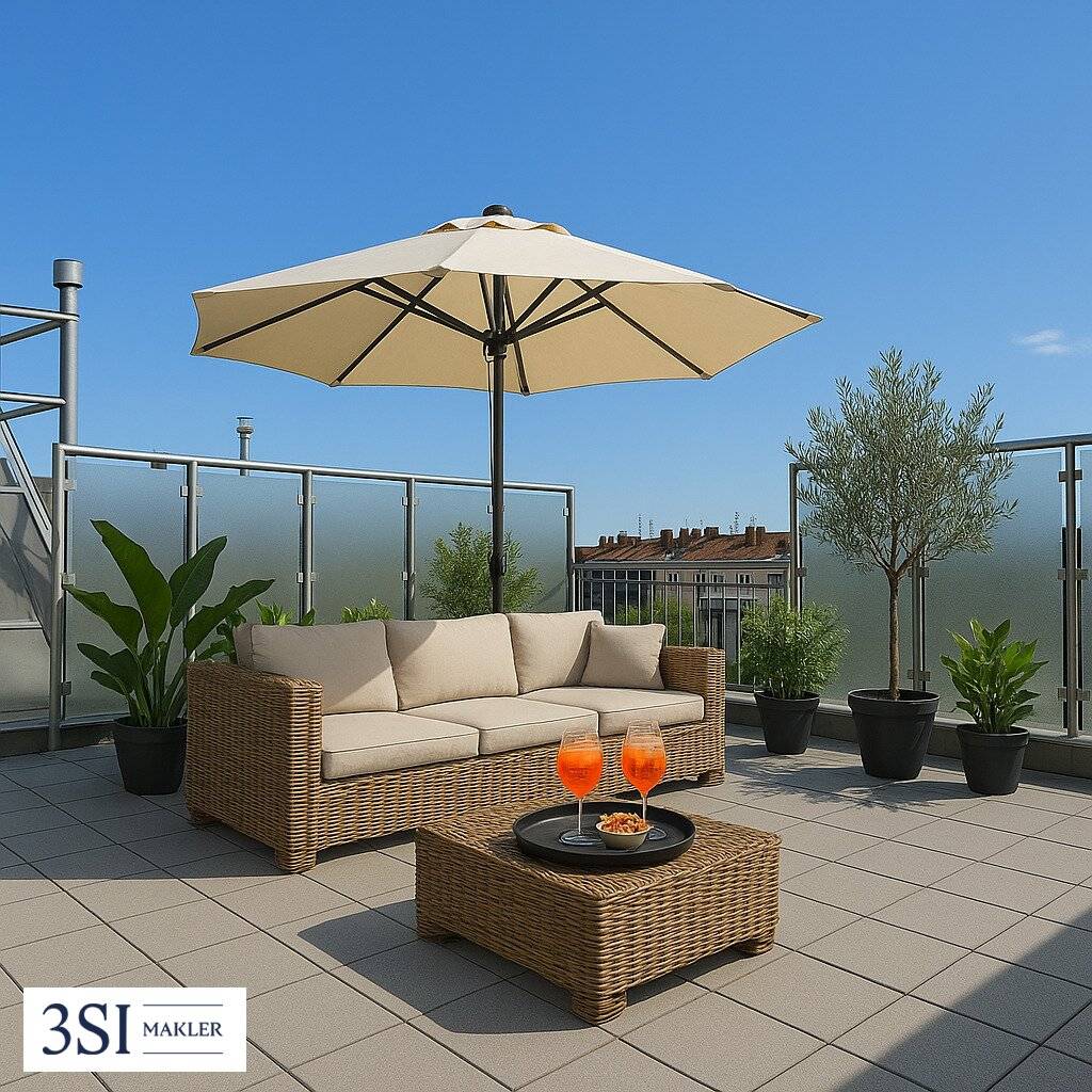 Attic apartment in Hernals with a large terrace