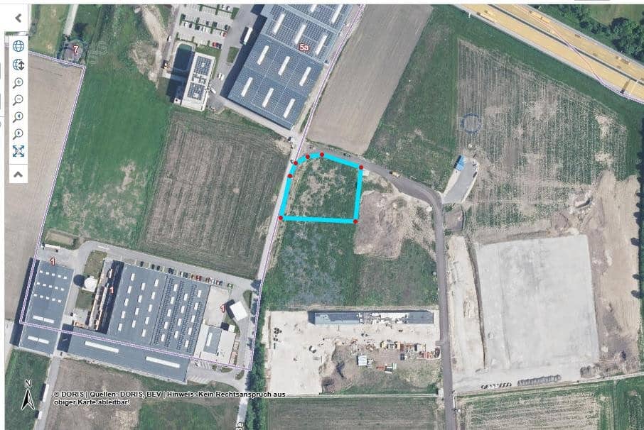 Grundstück  mit B Widmung  3600 m2 bis  8500 m2  im Gewerbegebiet  Samesleiten/St. Florian - gerne bauen wir auch Ihr Wunschprojekt