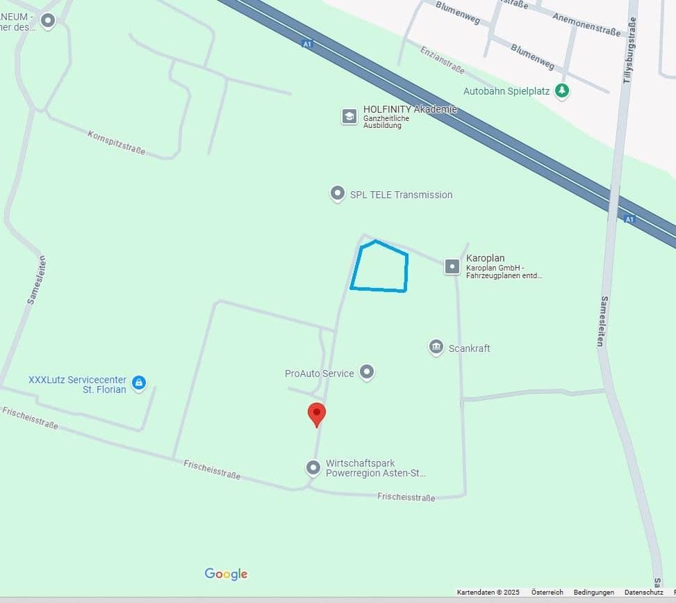 Grundstück  mit B Widmung  3600 m2 bis  8500 m2  im Gewerbegebiet  Samesleiten/St. Florian - gerne bauen wir auch Ihr Wunschprojekt