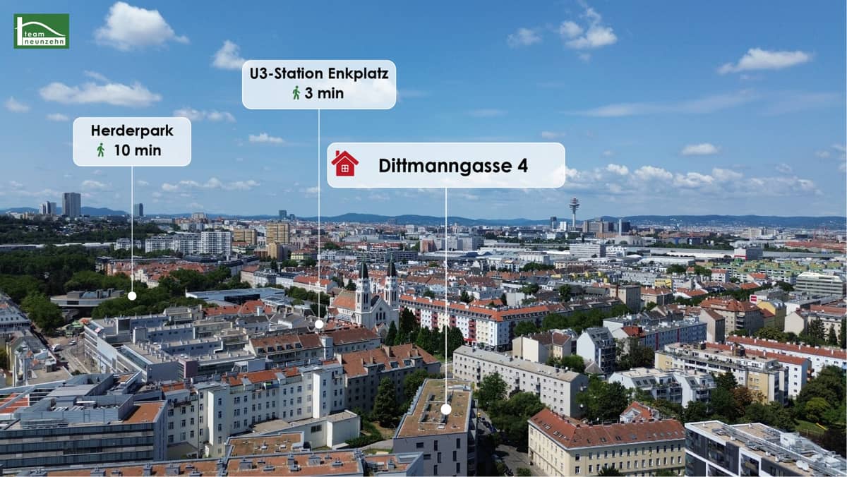 Modernes Wohnen nahe U3 Enkplatz – Ruhige Lage mit Top-Infrastruktur