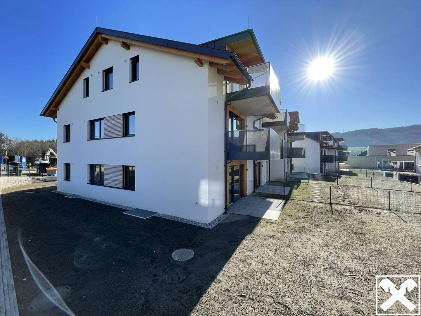 New build apartment with balcony or garden near lakes