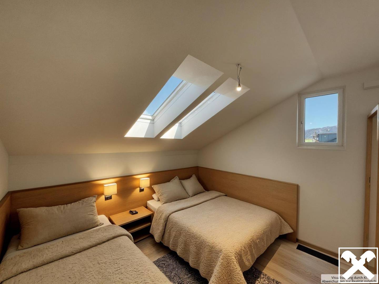 Top floor apartment new build balcony and lift