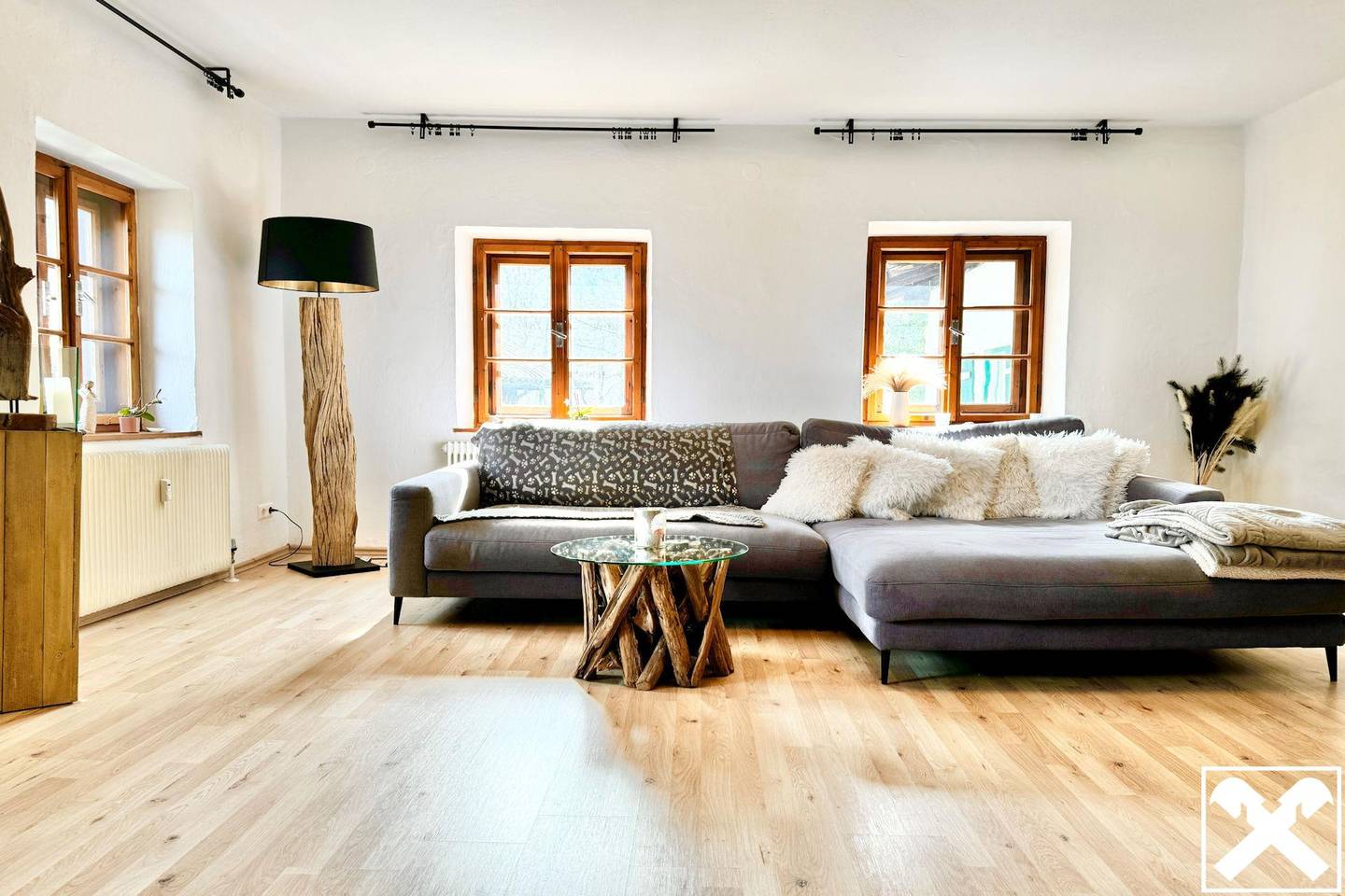 Maisonettewohnung mit privatem Garten und Kamin