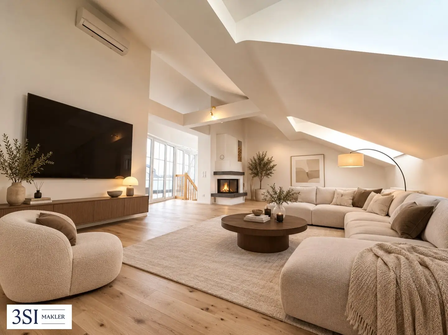 Dachgeschosswohnung mit Sauna und Terrasse