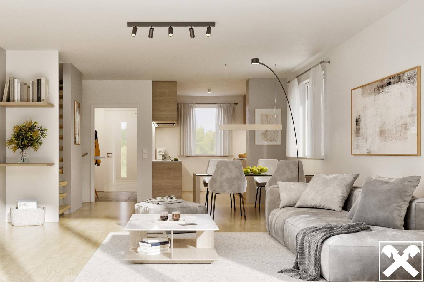 Neubau: Mittelreihenhaus am Blumenfeld
