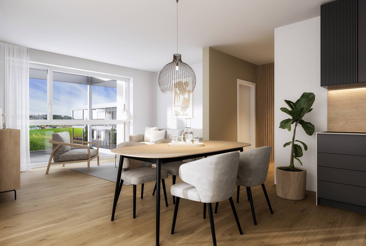 Apartment in Old Town location with green facade