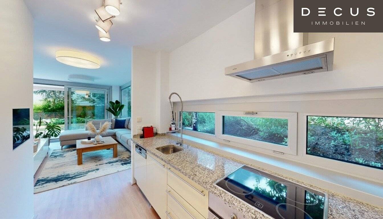 Apartment with garden and terrace including garage