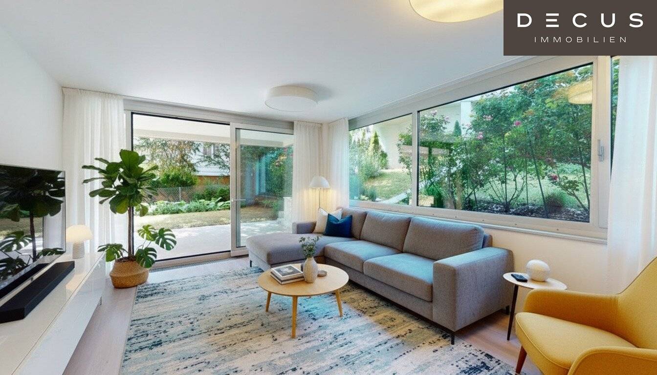 Apartment with garden and terrace including garage