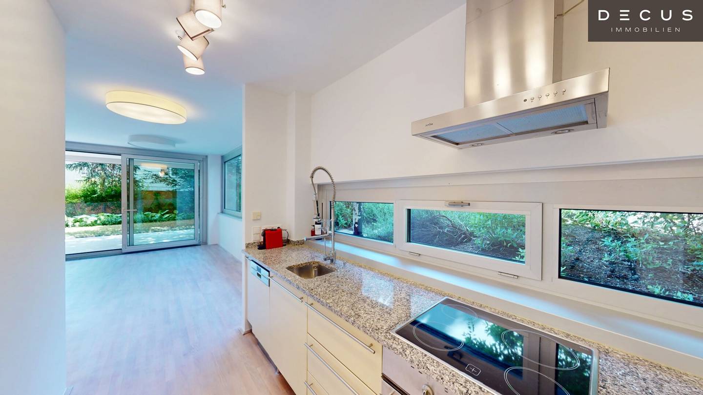 Apartment with garden and terrace including garage