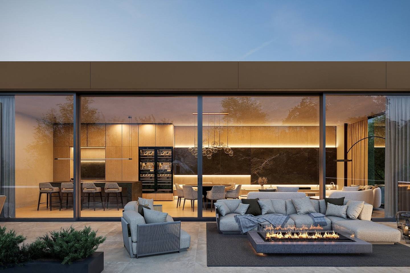 Penthouse with southwest roof terrace in a quiet location