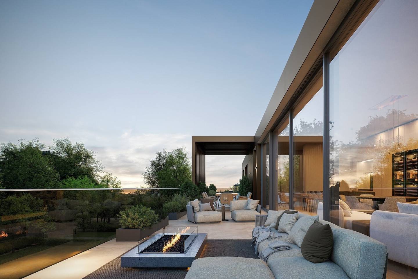 Penthouse with southwest roof terrace in a quiet location