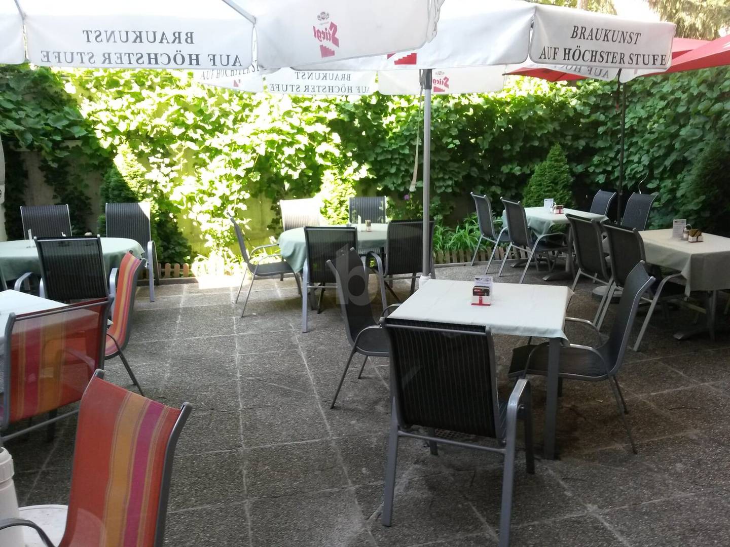 Gastronomielokal mit grünem Schanigarten Wohnung