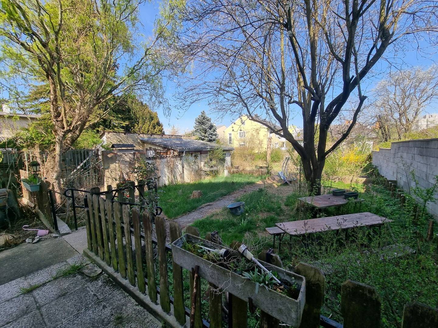 Investment apartment on large plot with garden