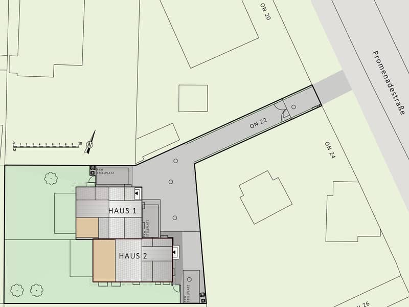 Promenadestraße 22: 5-Room Semi-Detached House