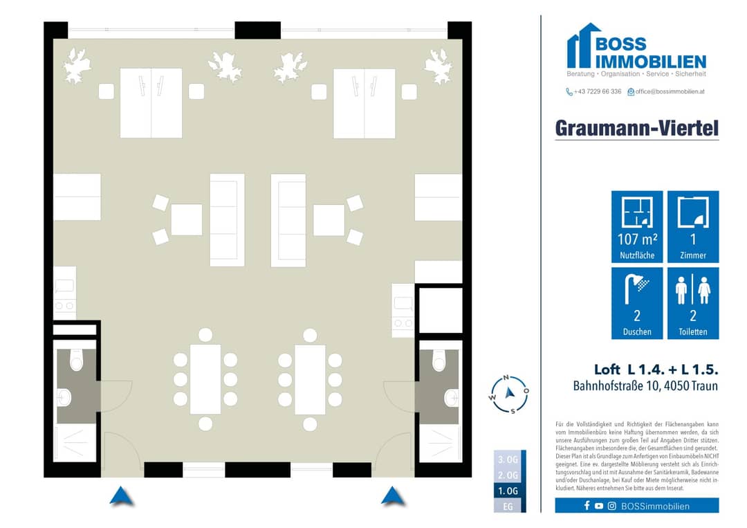 Bürofläche im Graumannviertel, Traun