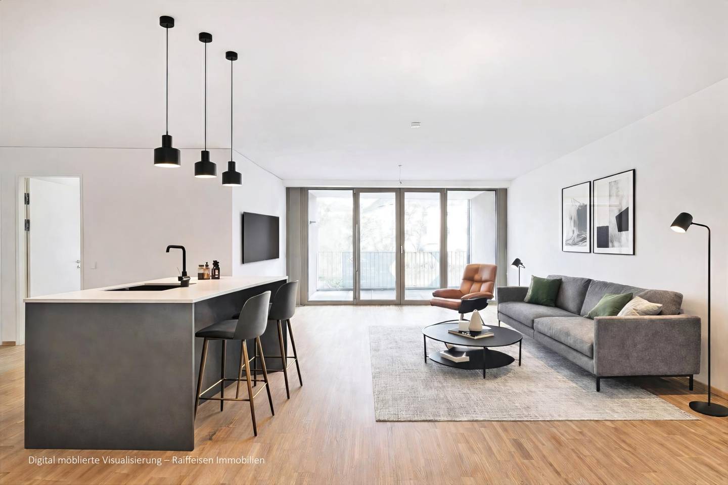 Zentrale Wohnung mit Loggia Erstbezug