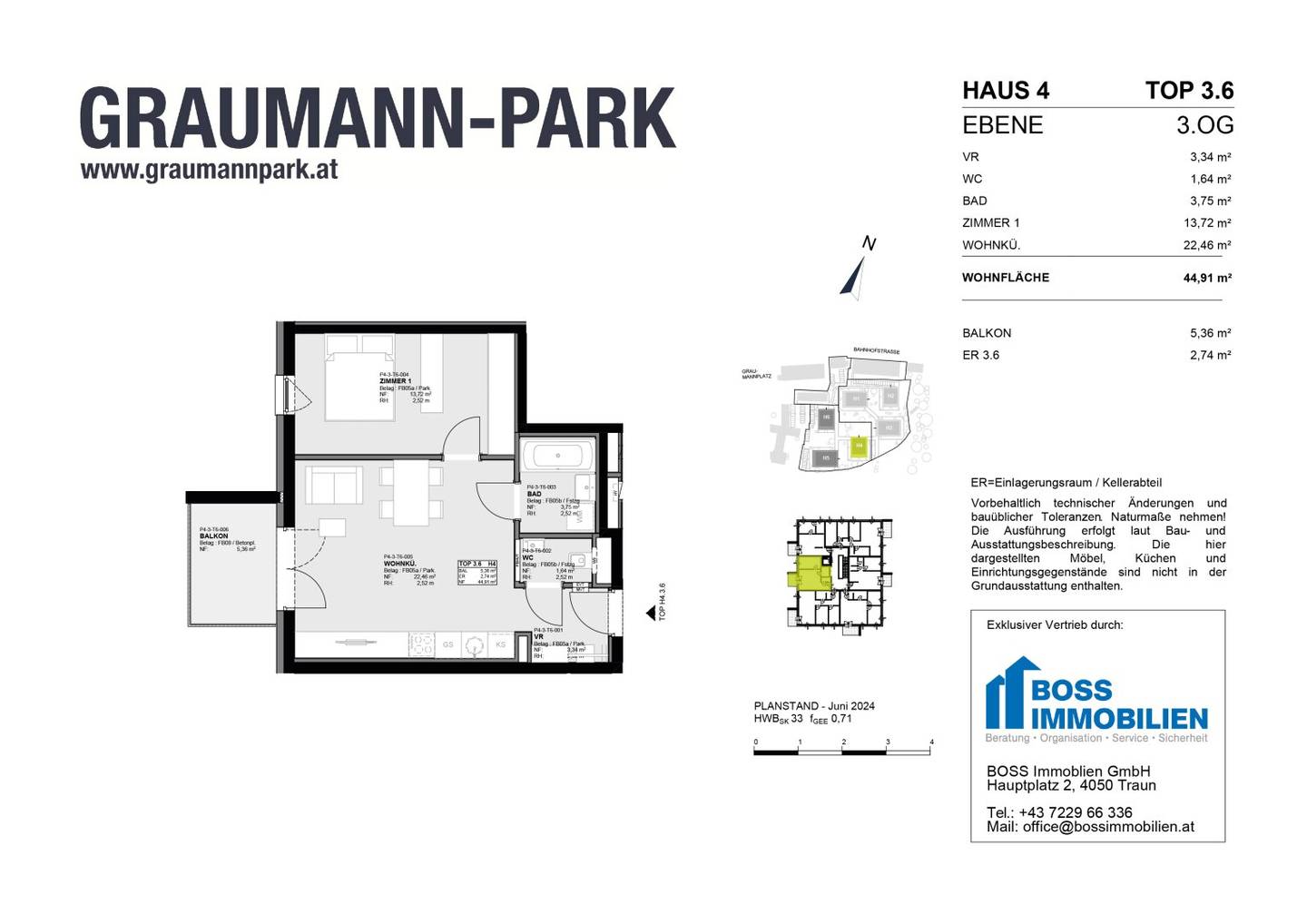 Apartment Graumann Park Center Traun Balcony