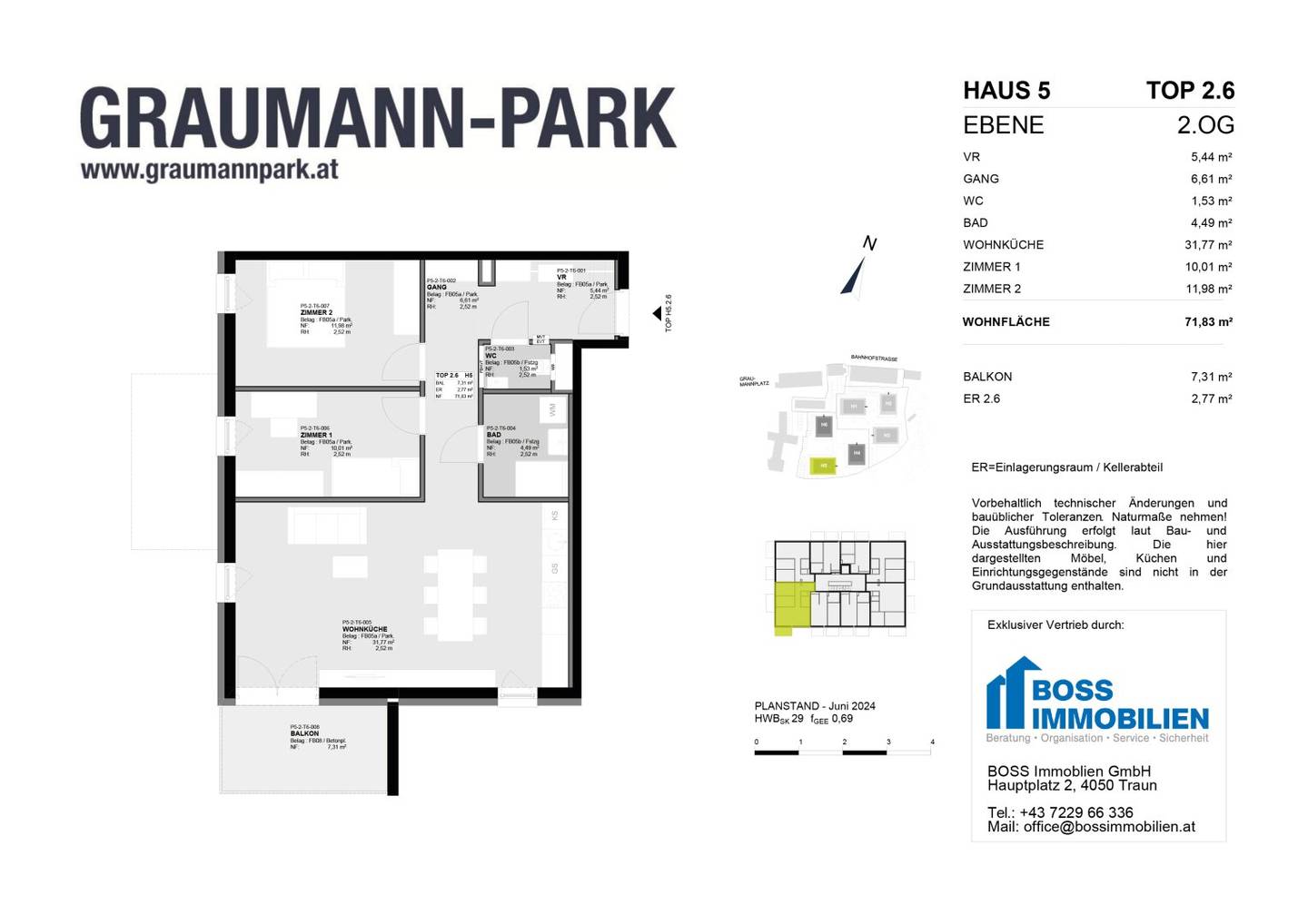 Apartment Graumann Park first occupancy balcony cooling