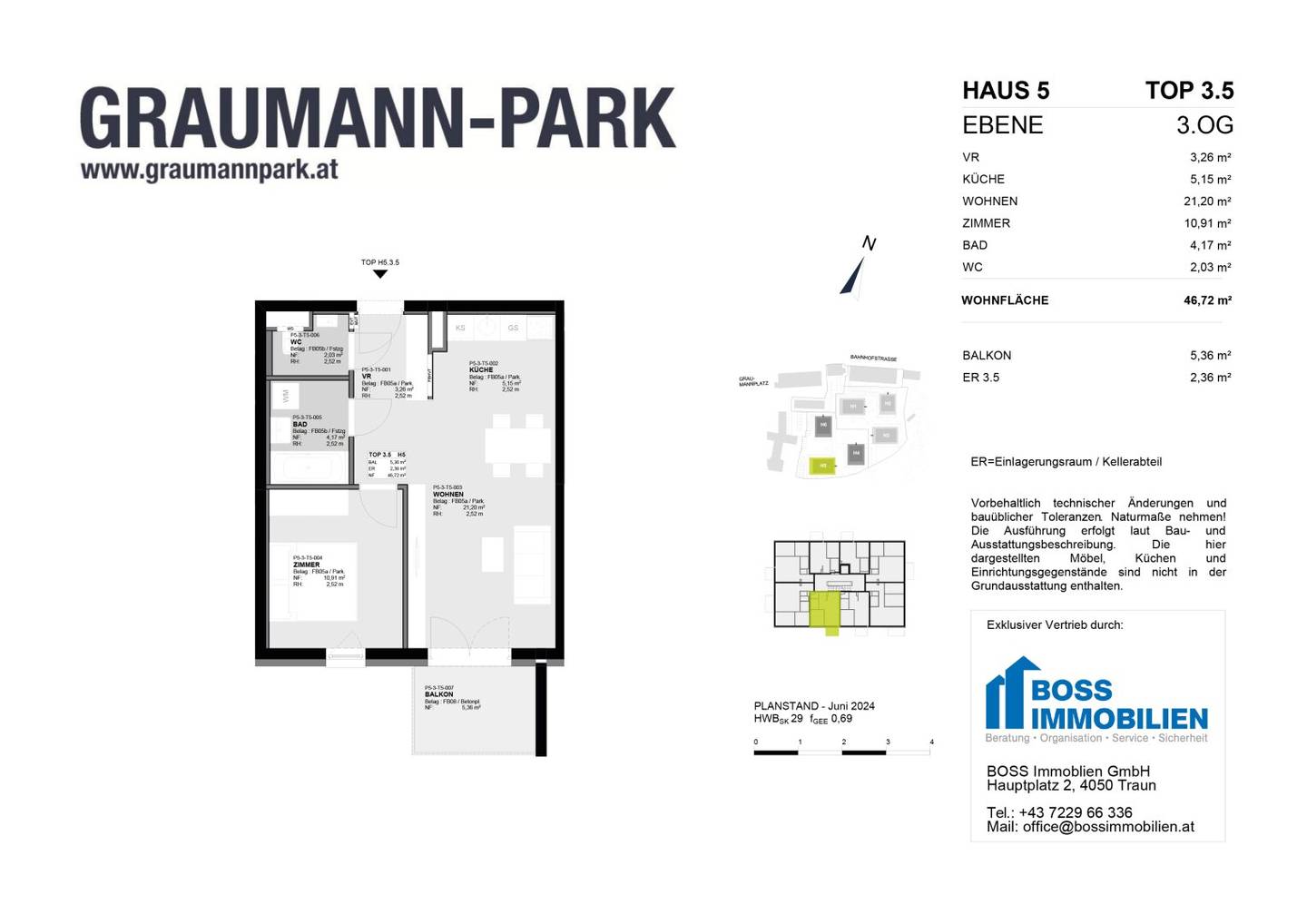 Neubauwohnung mit Balkon und Aufzug