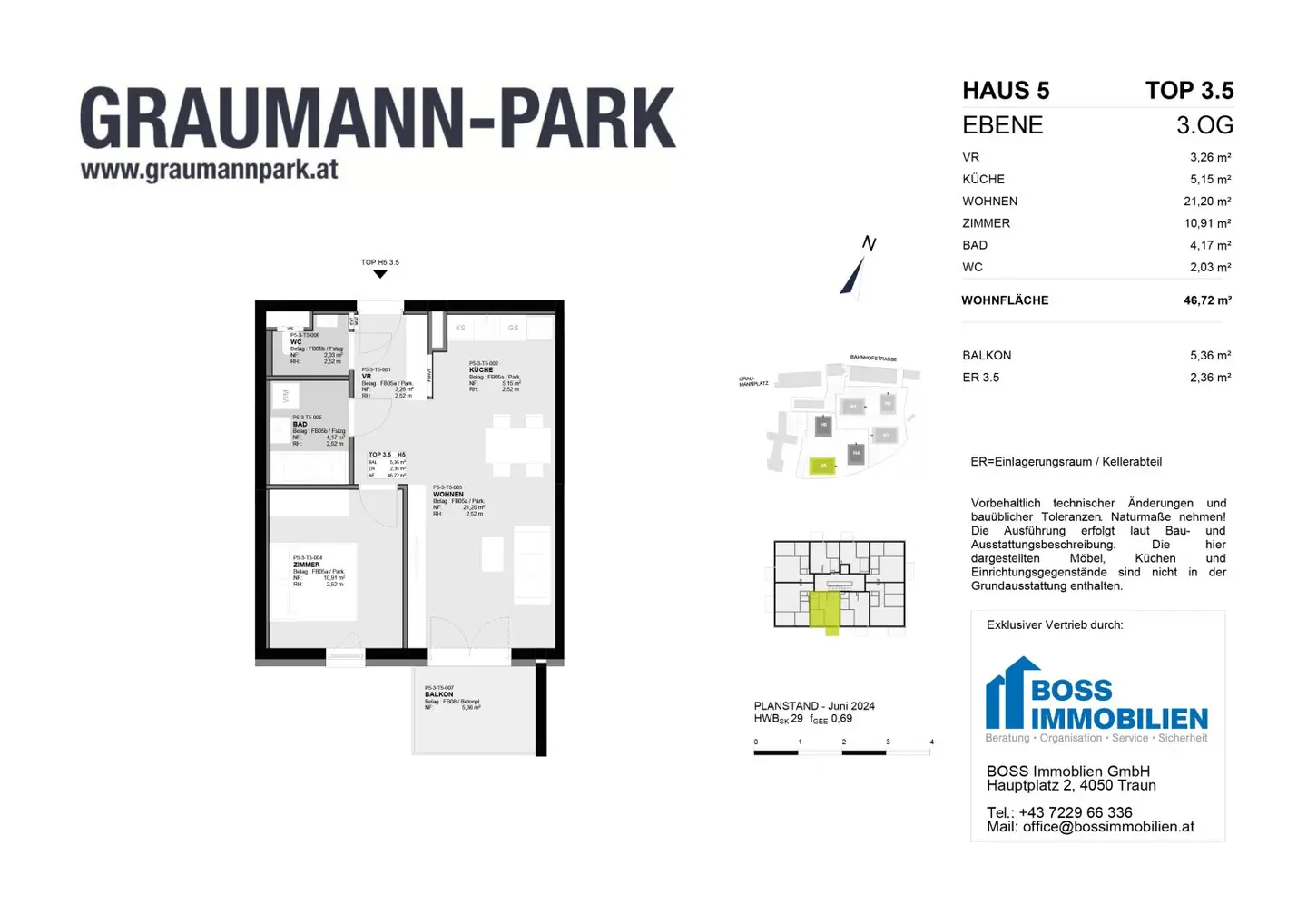 Neubauwohnung mit Balkon und Aufzug