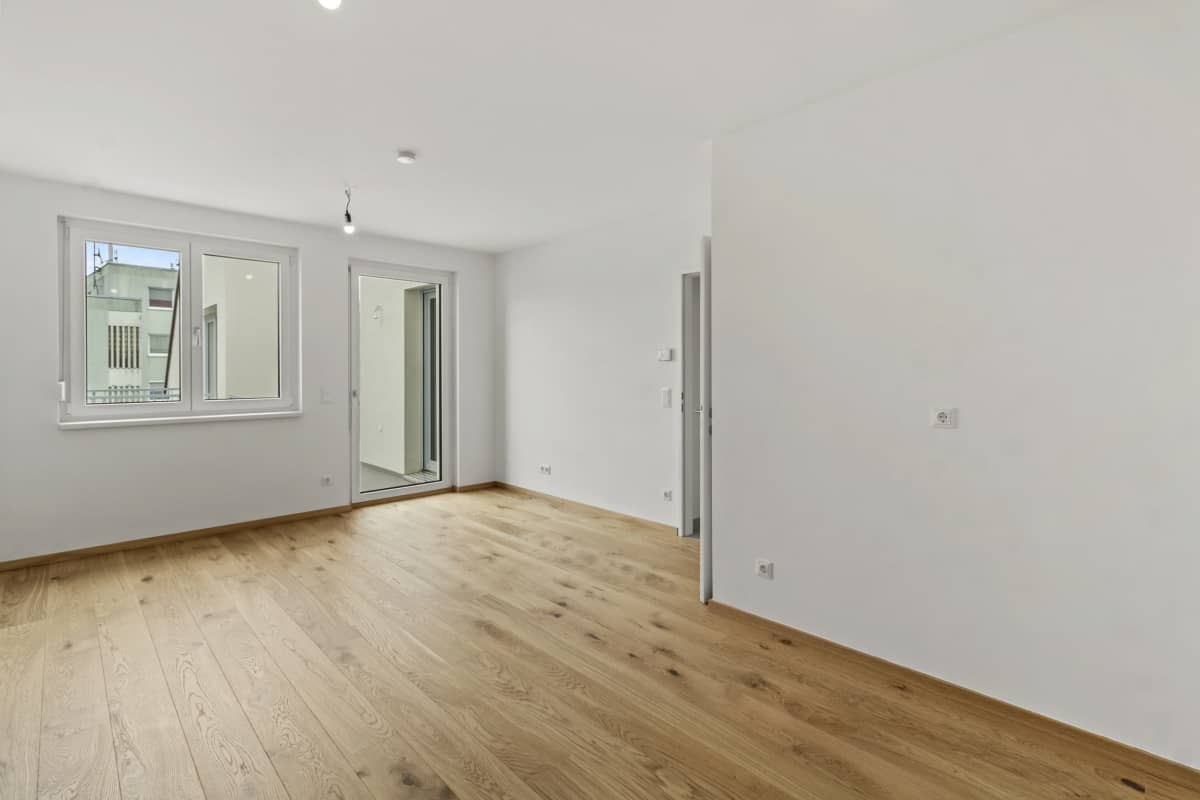 Top floor apartment in a new build with balcony