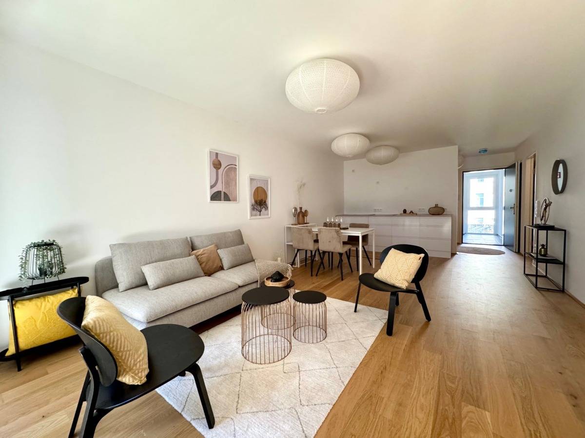 Wohnung Neubau mit hofseitigem Garten