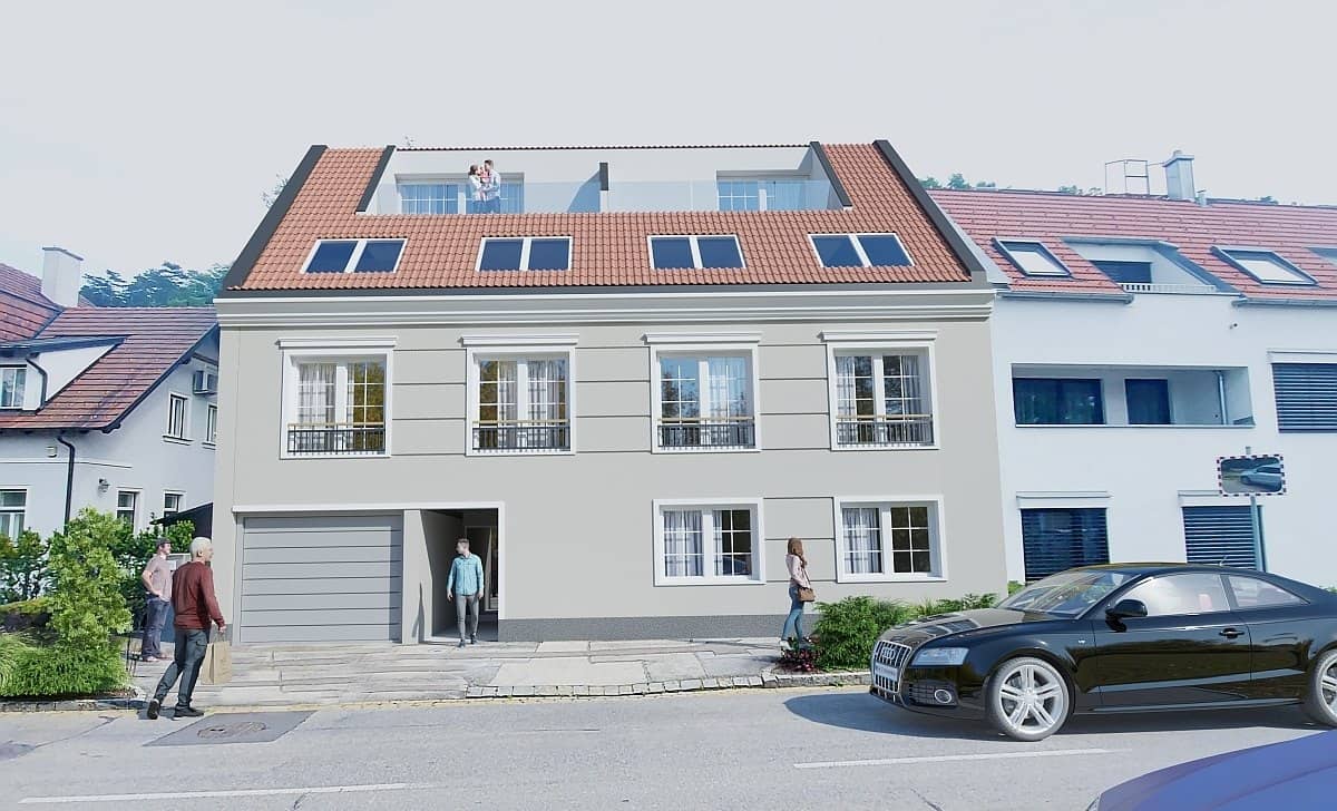 New build apartment Bisamberg with balcony in quiet location