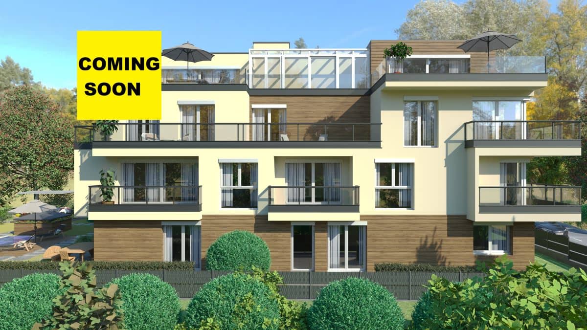 New build apartment with terrace near Laudon