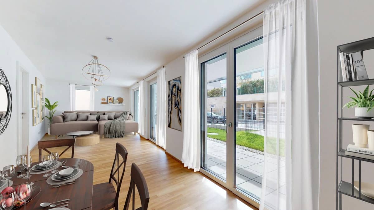 Erdgeschosswohnung Garten mit Panoramablick